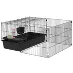 TRUUSK Kleindierenhok Met Ren - 112,5L x 99B x 54H cm - Wate, Dieren en Toebehoren, Verzenden, Nieuw