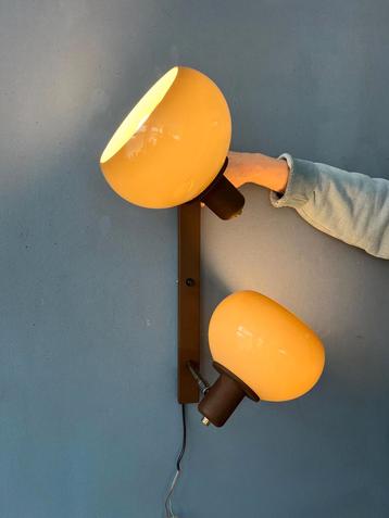 Vintage Mid Century Herda Mushroom Wall Lamp beschikbaar voor biedingen