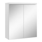 Badkamerkast Toledo 60 x 20 x 60 cm Wit Spiegelkast Badkamer, Verzenden, Nieuw, Spiegelkast