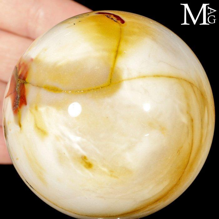 Gele Cream Mookaite Bol – Australië Prachtige Mookaite, Verzamelen, Mineralen en Fossielen