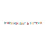 Letterslinger Welkom Sint & Piet 1,5m, Verzenden, Nieuw