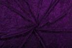 Fluweel stof donkerpaars stof - 10m rol - Velours stretch, Hobby en Vrije tijd, Stoffen en Lappen, 200 cm of meer, Nieuw, Polyester