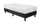 Eenpersoons Boxspring XXL 90x200 cm, Verzenden, Nieuw, Zwart, Modern