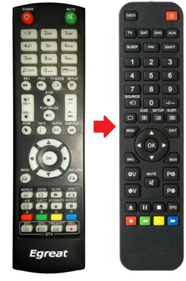 EGREAT R6S afstandsbediening, Audio, Tv en Foto, Afstandsbedieningen, Verzenden