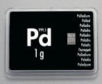 1 gram - Palladium - Valcambi - in een internationale, Postzegels en Munten, Edelmetalen en Baren