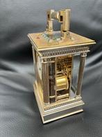 Rijtuigklok - Emaille, Glas, Messing - 1850-1900, Antiek en Kunst, Antiek | Klokken