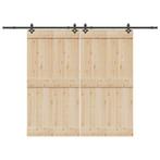 vidaXL Doos met onderdelen voor schuifdeur 305 cm staal, Verzenden, Nieuw