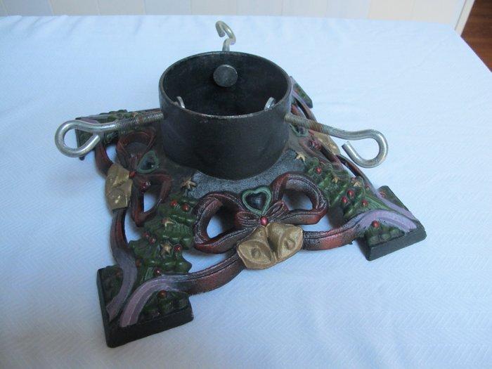 Kerstdecoratie V - Oude grote gietijzeren kerstboomhouder -, Diversen, Kerst