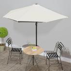 vidaXL Balkonparasol half met aluminium paal 300x155 cm, Tuin en Terras, Parasols, Verzenden, Nieuw, 3 tot 4 meter