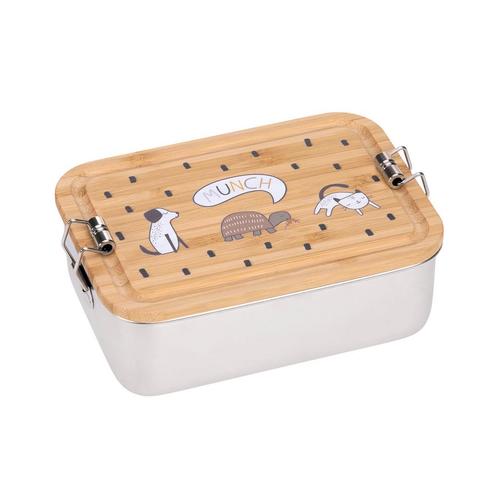 Lässig Lunchbox Stainless Steel Bamboo Happy Prints, Huis en Inrichting, Keuken | Servies, Verzenden