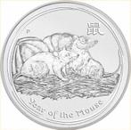 Lunar II - Year of the Mouse - 1 oz 2008 (300.000 oplage), Zilver, Losse munt, Verzenden