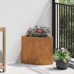 vidaXL Hoek Plantbak Roestig 30 x 30 x 35 cm Cortenstaal, Tuin en Terras, Verzenden, Minder dan 60 cm, Nieuw, Metaal