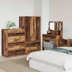 vidaXL Opslagkasten 2 pcs Oud Hout 80 x 48 x 105 cm Bewerkt, Huis en Inrichting, Kasten | Overige, Verzenden, Nieuw