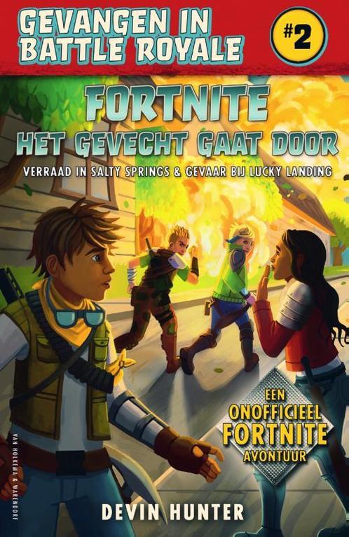 Fortnite- Het gevecht gaat door / Gevangen in Battle Royale, Boeken, Kinderboeken | Jeugd | 13 jaar en ouder, Zo goed als nieuw