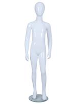 Faceless etalagepop kind glossy wit 9 jaar mt 134 JYK04-GW