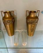 Balustervaas (2) - Koper, Messing - Style Bovy Serrurier, Antiek en Kunst