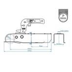 ProPlus Disselkoppeling - Vierkant 50 mm - 800 kg - Plaat..., Ophalen of Verzenden, Nieuw