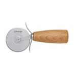 Triangle Pizzasnijder met Pruimenhouten Heft - 7cm RVS Le..., Huis en Inrichting, Ophalen of Verzenden, Nieuw