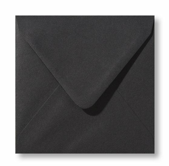 Envelop 14 x 14 cm Zwart Structuur, Hobby en Vrije tijd, Kaarten | Zelf maken, Verzenden