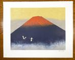 Mount Fuji and Cranes  - yama Chsaku  (1922-2009)