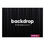 FORTEX Backdrop 3m (b) x 9m (h) zwart 320 gram/m², Muziek en Instrumenten, Nieuw, Verzenden