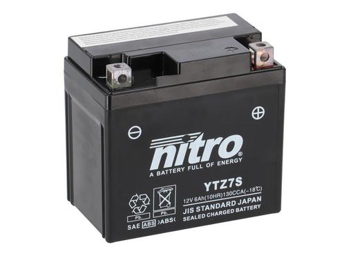 Nitro accu NTZ7S SLA AGM GEL gesloten, Motoren, Onderdelen | Overige, Nieuw, Verzenden