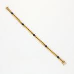 Armband - 18 karaat Geel goud - 3.60ct. tw. Saffier, Nieuw