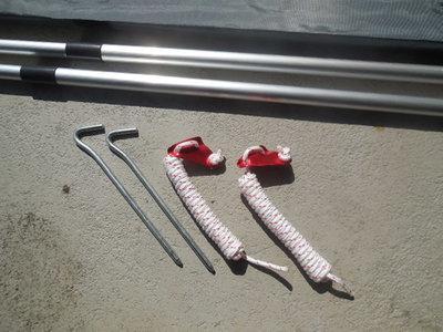 KOALA CREEK® - luifel stokken set (2 stuks) 215 cm, Caravans en Kamperen, Voortenten en Luifels, Ophalen of Verzenden