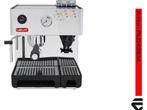 Lelit PL042EM - Espressomachine met ingebouwde molen - RVS, Verzenden, Zo goed als nieuw