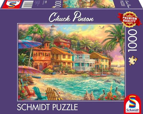 Chuck Pirson - Island Life Puzzel (1000 stukjes) | Schmidt -, Hobby en Vrije tijd, Denksport en Puzzels, Nieuw, Verzenden