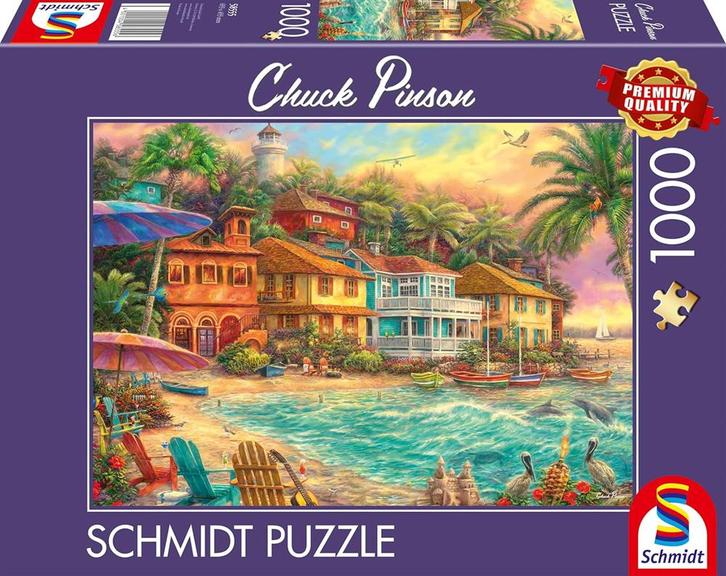 Chuck Pirson - Island Life Puzzel (1000 stukjes) | Schmidt -, Hobby en Vrije tijd, Denksport en Puzzels, Nieuw, Verzenden