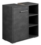 Wastafelkast Neptunus 60 x 28 x 60 cm Grijs Badkamerkast, Verzenden, Nieuw, Wastafelkast