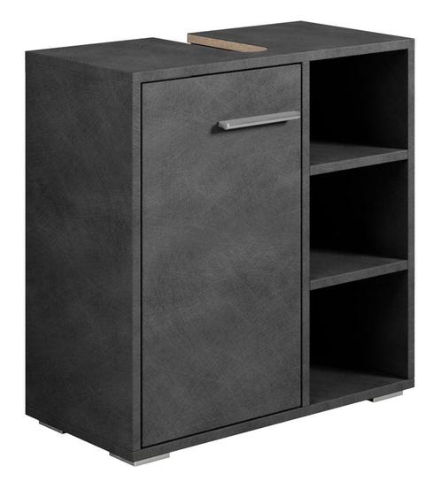 Wastafelkast Neptunus 60 x 28 x 60 cm Grijs Badkamerkast, Huis en Inrichting, Badkamer | Badkamermeubels, Nieuw, Wastafelkast