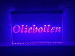 Oliebollen oliebol neon bord lamp LED verlichting reclame li, Verzamelen, Verzenden, Nieuw