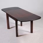 Art Deco - Mid-Century Eetkamertafel uitschuifbaar opgelegd, Ophalen of Verzenden