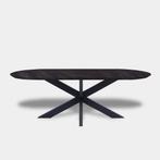 Tafel Plat Ovaal Eikenhout - Matrix XL- Dark Grey, Nieuw
