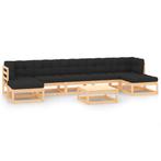 vidaXL 8-delige Loungeset met antracietkleurige kussens, Tuin en Terras, Verzenden, Nieuw, Loungeset