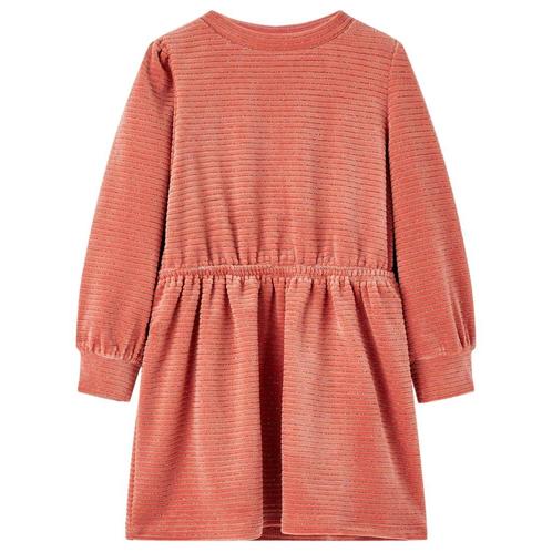 vidaXL Kinderjurk met lange mouwen 104 middelroze, Kinderen en Baby's, Kinderkleding | Overige, Nieuw, Verzenden