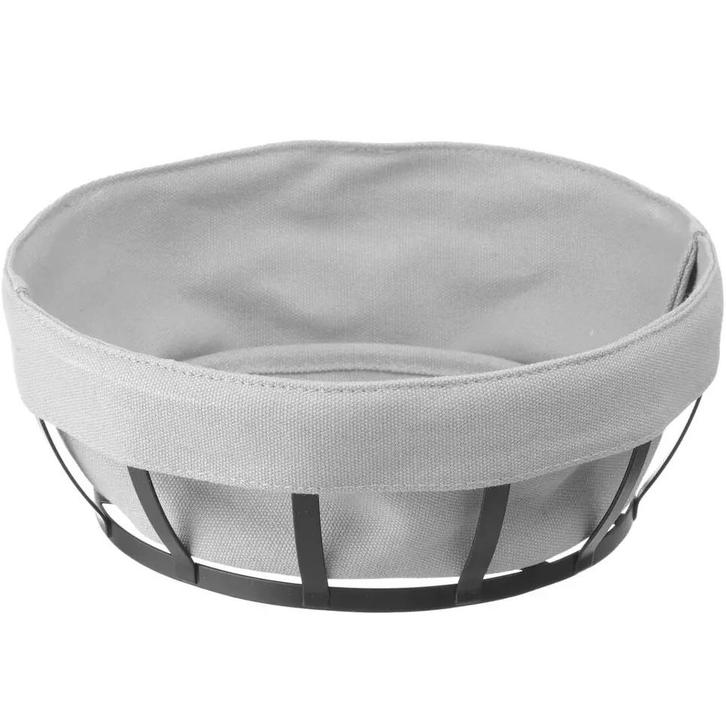 Broodmand | Zwart/Grijs | Met Zak | Ø220x80(h)mm HENDI, Zakelijke goederen, Horeca | Keukenapparatuur, Nieuw in verpakking, Verzenden