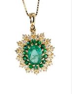 Ketting met hanger - 18 karaat Geel goud - 3.22ct. tw., Sieraden, Tassen en Uiterlijk, Antieke sieraden