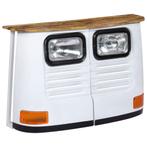 vidaXL Dressoir vrachtwagen massief mangohout wit, Huis en Inrichting, Kasten | Dressoirs, 100 tot 150 cm, Verzenden, Nieuw, 25 tot 50 cm