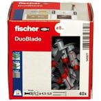 Gipsplaatplug | Fischer DuoBlade | 40 stuks, Verzenden, Nieuw