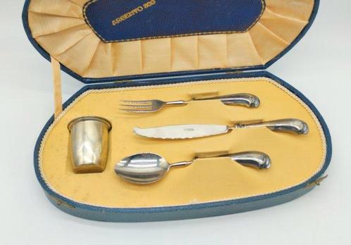 Bestekset (4) - .800 zilver - het glas, Antiek en Kunst, Antiek | Goud en Zilver