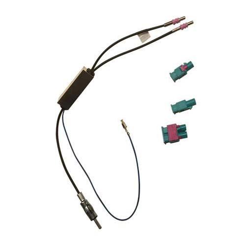 Diversity antenne adapter actief 2x Fakra male - Din male, Auto diversen, Auto-accessoires, Nieuw, Verzenden