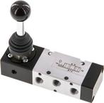 5/3 G1/8  Middenuitlaat Handbediend Hefboom Ventiel Detent, Verzenden, Nieuw