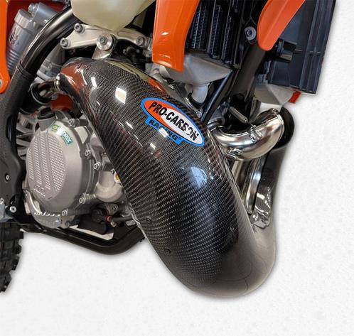 Pro Carbon uitlaatbocht bescherming KTM SX 250/300 2023 & EX, Motoren, Onderdelen | Overige, Nieuw, Verzenden