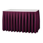 Tafelrok Boxpleat bordeaux, Verzenden, Nieuw