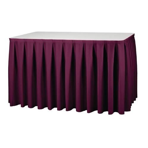 Tafelrok Boxpleat bordeaux, Huis en Inrichting, Keuken | Bestek, Verzenden