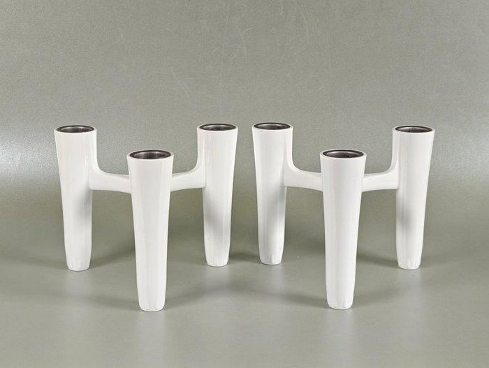 Koziol - Kandelaar Hommage 2005 (2) - kunststof, metaal, Antiek en Kunst, Curiosa en Brocante