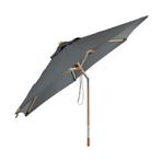 *WOONWINKEL* Brafab Trieste Houten Parasol Grijs 250 Cm Kant, Verzenden, Nieuw